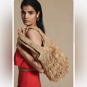 LUSANA RAFFIA BAG by Anthropologie. Straw style vacation bag